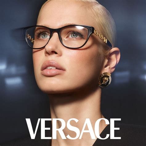 versace eyewear glasses|clear versace glasses on face.